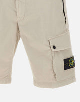 Bermuda in twill di cotone biologico stretch L100019S0A10 V0061 STONE ISLAND 