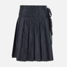 "Pleated zipper skirt" LW251SK05BK 0015 LOW CLASSIC 
