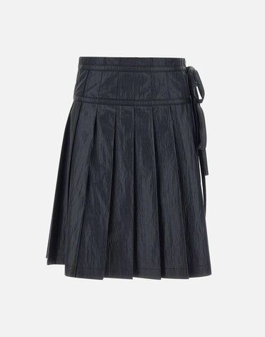"Pleated zipper skirt" LW251SK05BK 0015 LOW CLASSIC 