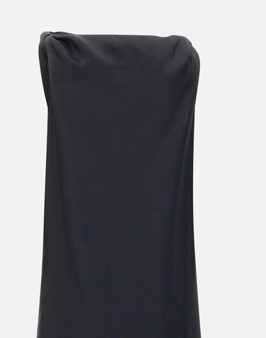 Abito "Moun" in seta MOUN BLACK LOULOU DE SAISON 