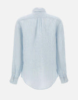 Camicia over in lino a righe 211A96158 003 POLO RALPH LAUREN 