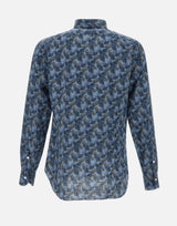 Camicia uomo in cotone e lino LFU02P0147117U 0001 BARBA 