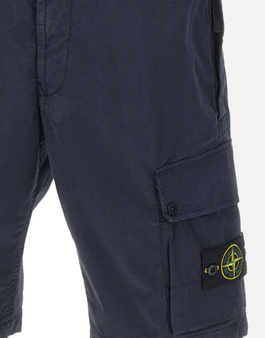 Bermuda in twill di cotone biologico stretch L100019S0A10 V0020 STONE ISLAND 