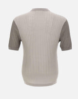 Maglia in misto lana a maniche corte EM004627 AF25250M8120 EMPORIO ARMANI 