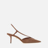 Slingback in tela effetto rafia 2614521192600 007 MAX MARA 
