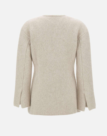 "Offwhite golden button cardigan" MY009 OFFWHITE JACQUES WEI 