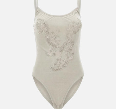 Body con ricamo gioiello BX004 GREY JACQUES WEI 