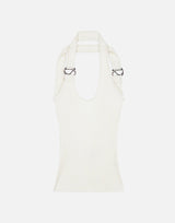 Top a maglia "C-Logo" COPML214Y3025 WHT COPERNI 