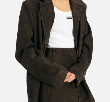 Blazer over in pelle scamosciata 115580 573 ROTATE BIRGER CHRISTENSEN 