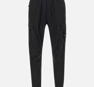 Pantaloni in raso di cotone biologico e lana 3100033S0014 V0029 STONE ISLAND 