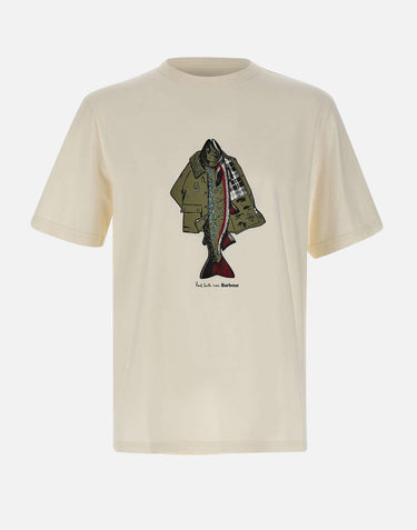 T-shirt "Fishing Jacket" MTS1612 MTSWH32 BARBOUR X PAUL SMITH 