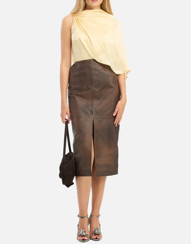 Gonna longuette in pelle 116321 2037 ROTATE BIRGER CHRISTENSEN 