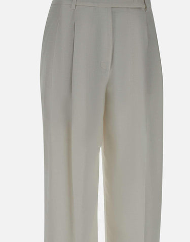 Pantaloni in lino, lana e seta K85PANH06 TES0K02401 ELEVENTY 