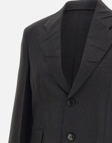 Blazer con revers a tacca 1226WJK007216A BLACK VICTORIA BECKHAM 
