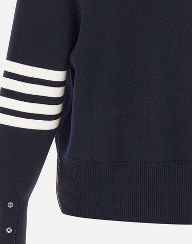 "Milano stitch v neck cardigan" MKC160A 00014415 THOM BROWNE 