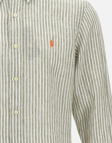 Camicia in lino a righe 710B15594 001 POLO RALPH LAUREN 