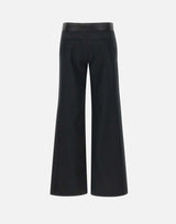 "Side Panel trousers in Black" 1124WTR004763I BLACK VICTORIA BECKHAM 