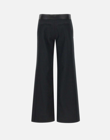 "Side Panel trousers in Black" 1124WTR004763I BLACK VICTORIA BECKHAM 