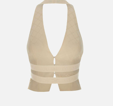 Gilet in satin con losanga jacquard GL00652E2 193 ELISABETTA FRANCHI 