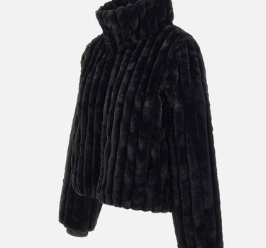 Giacca reversibile in pelliccia animal free D31352W VERY2110000 SAVE THE DUCK 