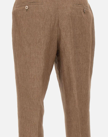 Pantaloni " L-Peet " in lino 50539826 207 BOSS 