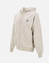 Felpa con zip e slogan PERMHO207 CO312GY DROLE DE MONSIEUR 