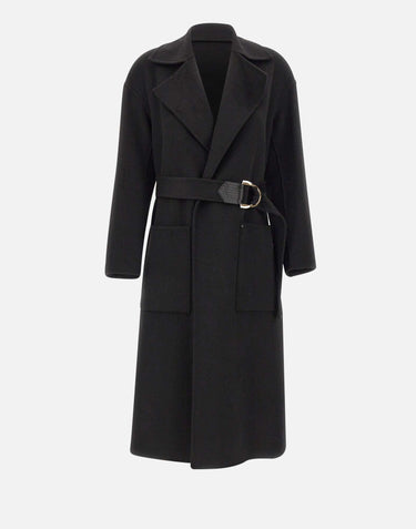 Cappotto in lana con cintura CF5283T4627 22222 LIU-JO 