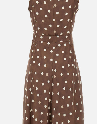 Abito in twill fantasia pois 2619221013600 002 'S MAX MARA 