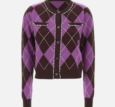 Cardigan Argyle RI5KT007 6006 KAOS 