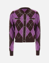 Cardigan Argyle RI5KT007 6006 KAOS 