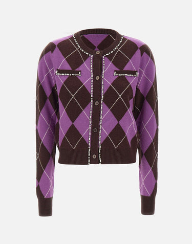 Cardigan Argyle RI5KT007 6006 KAOS 