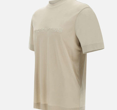 T-shirt in cotone e lyocell EM001070 AF13747U1098 EMPORIO ARMANI 