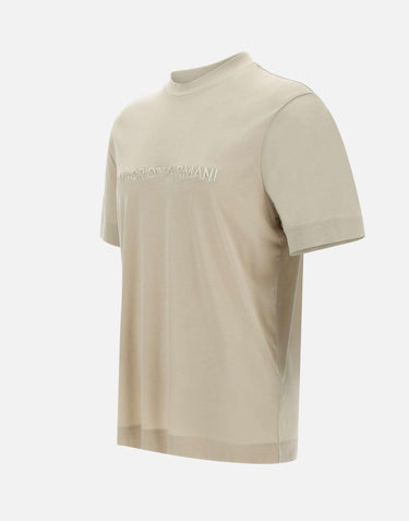 T-shirt in cotone e lyocell EM001070 AF13747U1098 EMPORIO ARMANI 