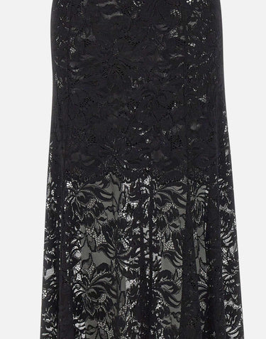 Gonna lunga svasata in pizzo 26PJJU131PA0170 P001 RABANNE 