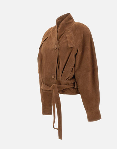 Giacca bomber in pelle scamosciata 115714 249 ROTATE BIRGER CHRISTENSEN 
