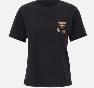 T-shirt con ricamo e strass MF5416JS923 M9957 LIU-JO 