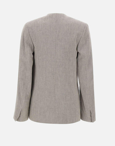 Blazer sartoriale asimmetrico "Suna" SUNA GREY LOULOU DE SAISON 