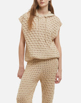 Maglia smanicata con cappuccio 171688 052 KANGRA 