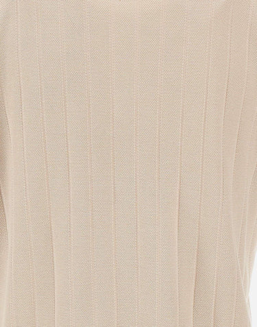 Polo in cotone a maxi coste DC115217 BEIGE DELLA CIANA CASHMERE 