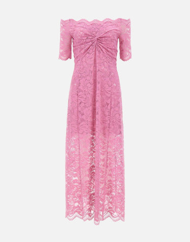 Abito in pizzo con dettaglio nodo 26PJR0106PA0170 P689 RABANNE 