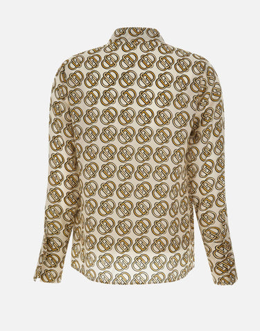 Camicia in crêpe de Chine di seta CF4456T3598 N9710 LIU-JO 