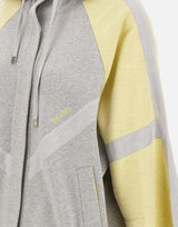 Giacca bomber bicolor in pile 260WCB00110 JJF007AA841 THE ATTICO 