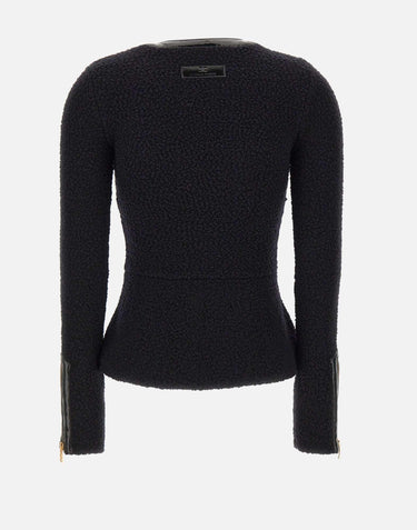 Cardigan "Daily" in lana MK38S57E2 110 ELISABETTA FRANCHI 
