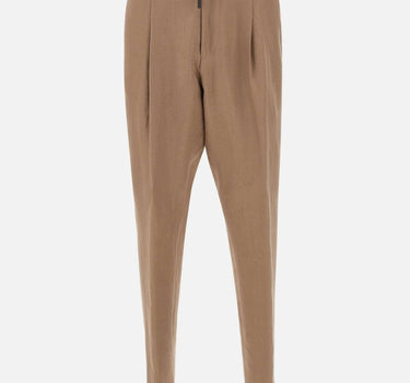 Pantaloni " L-Peet " in lino 50538679 292 BOSS 