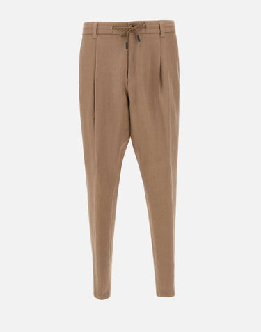 Pantaloni " L-Peet " in lino 50538679 292 BOSS 