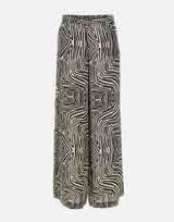 Pantaloni in viscosa a fantasia P194P200490N 001 ELENA MIRO' 