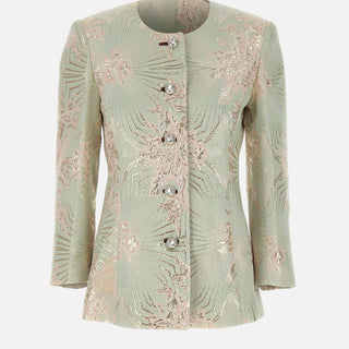 Giacca sartoriale jacquard WT002 LTGREEN JACQUES WEI 