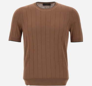 Maglia in seta a maniche corte 43116 23510168 GRAN SASSO 