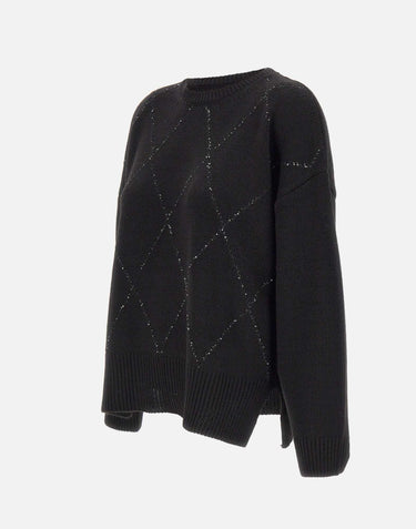 Maglia over con pailletes RI5FP009 0001 KAOS 