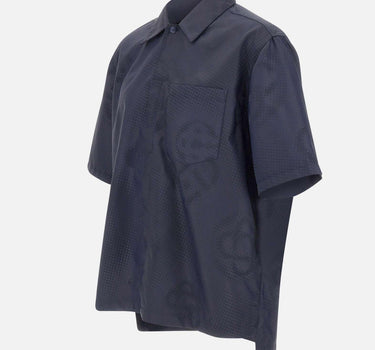 Camicia a maniche corte con monogramma MSS26SH277 01 CASABLANCA 